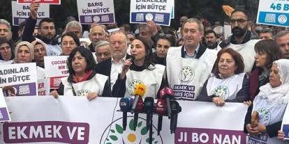 TBMM önünde 'bütçe' protestosu