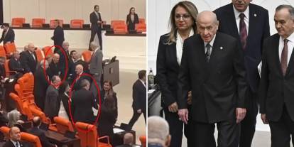 Bütçe maratonuna damga vuran an: Liderler el sıkışmadı