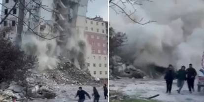 Kontrollü yıkım faciaya dönüyordu: Çocuklar enkazdan saniyelerle kurtuldu