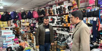 Eskimez esnafının taleplerini dinledi