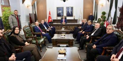 Destici'den, Başkan Uzun'a taziye ziyareti