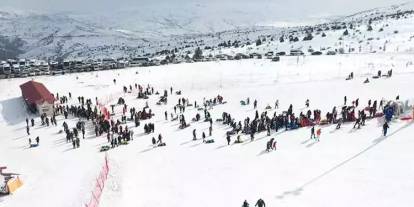 Yıldız Dağı Kayak Merkezi’nde sömestir kalabalığı