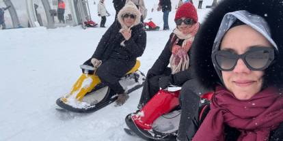 Sivas Yıldız Dağı’nda kış keyfi: Kızak, teleferik ve mangal