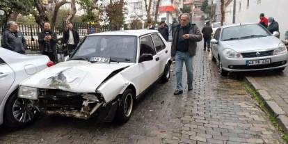 İlginç kazada şoförlerden biri kaçtı, diğeri alkollü çıktı