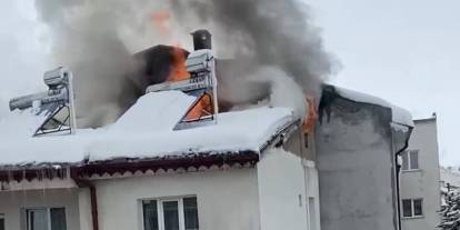 Sivas'ta Korkutan Yangın