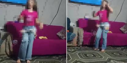 Sosyal medyada büyük tepki! Küçük kızını para için kullandı