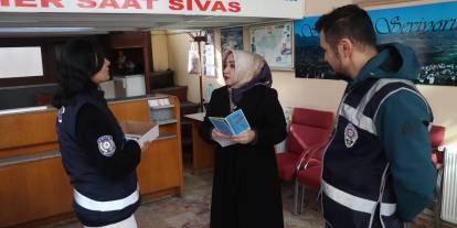 Sivas'ta dolandırıcılık ve hırsızlığa karşı bilgilendirme