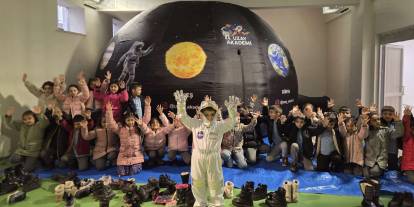 Sivas'ta Minikler Çadırda Uzaya Yolculuk Yaptı