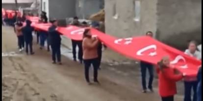 Sivas'ta Tüyleri Diken Diken Eden Görüntü