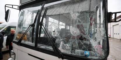 Sivas'ta belediye otobüsüne çirkin saldırı