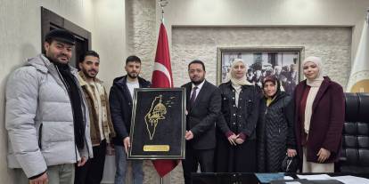 Filistinli öğrenciler Müftü Limon’la buluştu