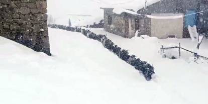 Sivas’ta kar yağışı besicileri zorluyor