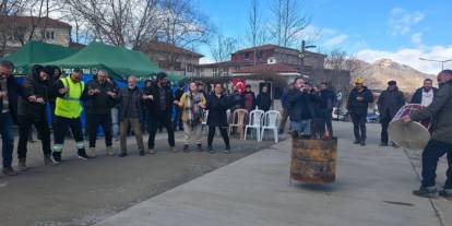 Sivas'ta maden işçileri 100 gündür direnişte