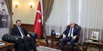 Sivas'ın eski müdürü Vali Şimşek'i ziyaret etti