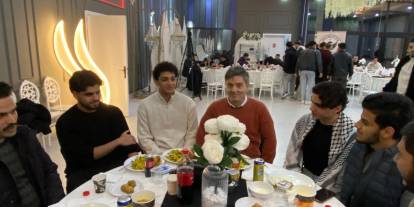 Sivas'ta Filistinli öğrenciler için iftar