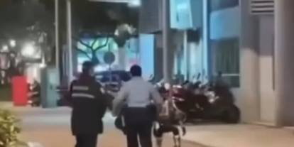 Yaşlı kadını korkutan robot gözaltına alındı