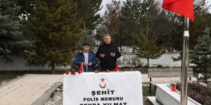 Sivas'ta şehitlikte hüzünlü bayram