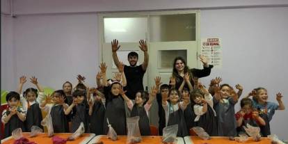 Sivas’ta minikler kendi eserlerini üretti