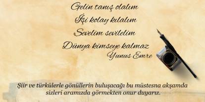 Sivas’ta “Sesimiz Türkçe Şiir ve Türkü Gecesi” düzenlenecek