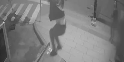 Sivas’ta güvenlik kamerasına yansıyan akıl almaz saldırı