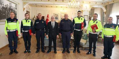 Sivas'ta trafik ekiplerine başarı belgesi