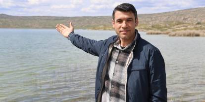 Sivas'ın en büyük gölü taştı