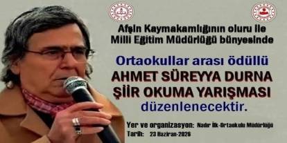 Öğrenciler Ahmet Süreyya Durna için sahne alacak