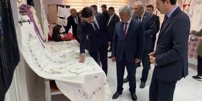 Sivas'ta kadın kursiyerlerin eserleri beğeni topladı