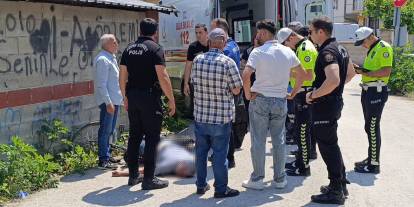 Fenalaşıp bisikletten düşen kişi hayatını kaybetti