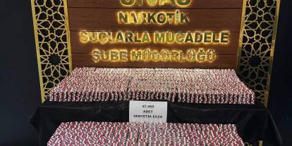 Sivas'ta 133 bin uyuşturucu hap ele geçirildi