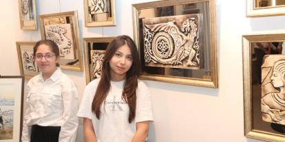 Sivas'ta öğrencilerin eserleri sanat şöleni sundu