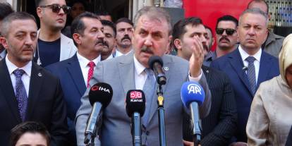 BBP Genel Başkanı Destici Sivas'ta konuştu: Benim inancımla, kitabımla, peygamberimle alay edemezsin