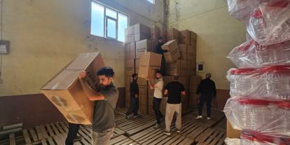 Sivas İHH, 1040 koruma kabını Suriye’ye gönderdi