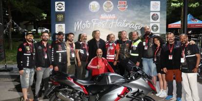 Sivas'ta motosiklet festivali coşkuyla başladı