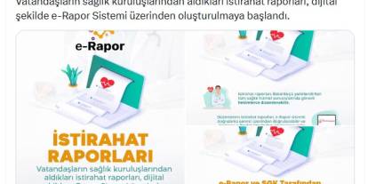 Sağlık raporlarında dijital dönem