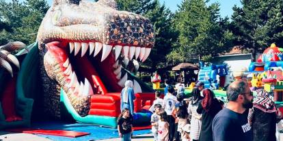 Sıcak Çermik'te çocuklar eğlenceye doydu