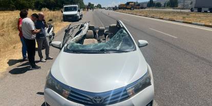 Sivas'ta biçerdöver kazası: 3 kişi yaralandı