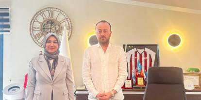 Rukiye Toy'dan Sivasspor Başkanı Burak Özçoban'a ziyaret
