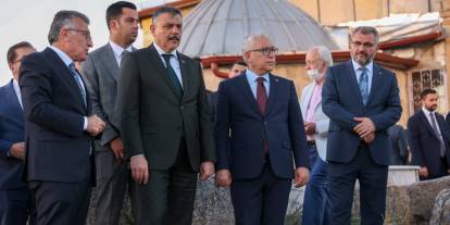 Abdullah Güler ve Bakan Çiftçi restorasyon çalışmalarını inceledi
