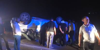 Sivas'ta minibüs devrildi: 7 yaralı