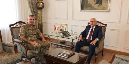 Tuğgeneral Alptekin’den Vali Şimşek’e veda ziyareti