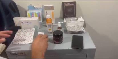 Kasadan para değil ilaç ve kitap çıktı