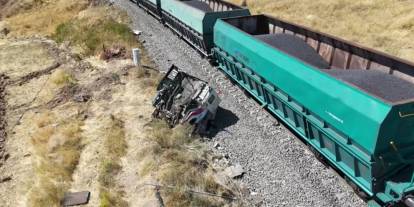 Sivas'tan Malatya'ya giden yük treni kaza yaptı