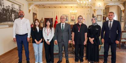 Sivas’ın gururu öğrenciler valilikte