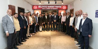 Aksu’dan MHP Sivas İl Başkanı Uygun’a hayırlı olsun ziyareti
