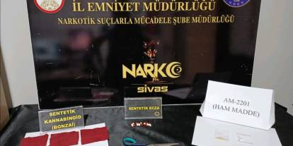 Sivas'ta uyuşturucu operasyonunda 3 tutuklama