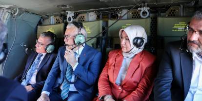 Sivas’taki dev yatırımlar havadan incelendi