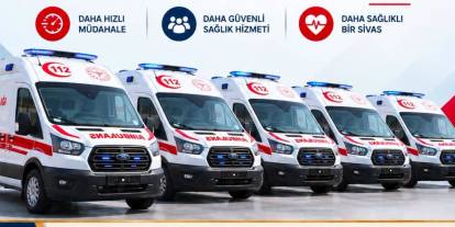 Sivas’a 5 yeni ambulans müjdesi