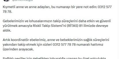 Gebeler için RİTAS 81 ilde devrede