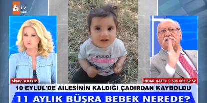 Sivas'ta kaybolan Büşra bebek Müge Anlı’nın gündeminde